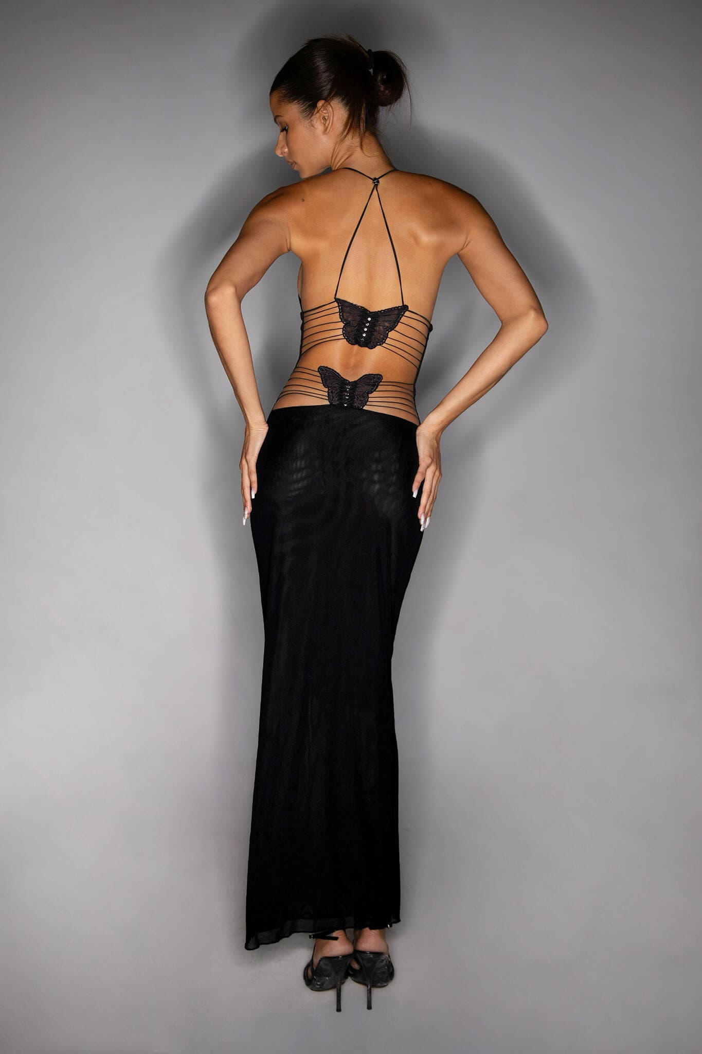Novessa | Fleur Open Back Maxi Dress