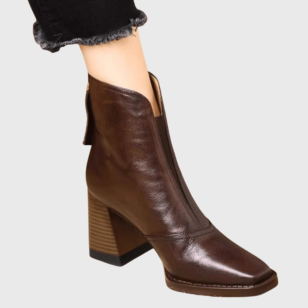Candice | Elegant Mid-Height Heel Ankle Boots