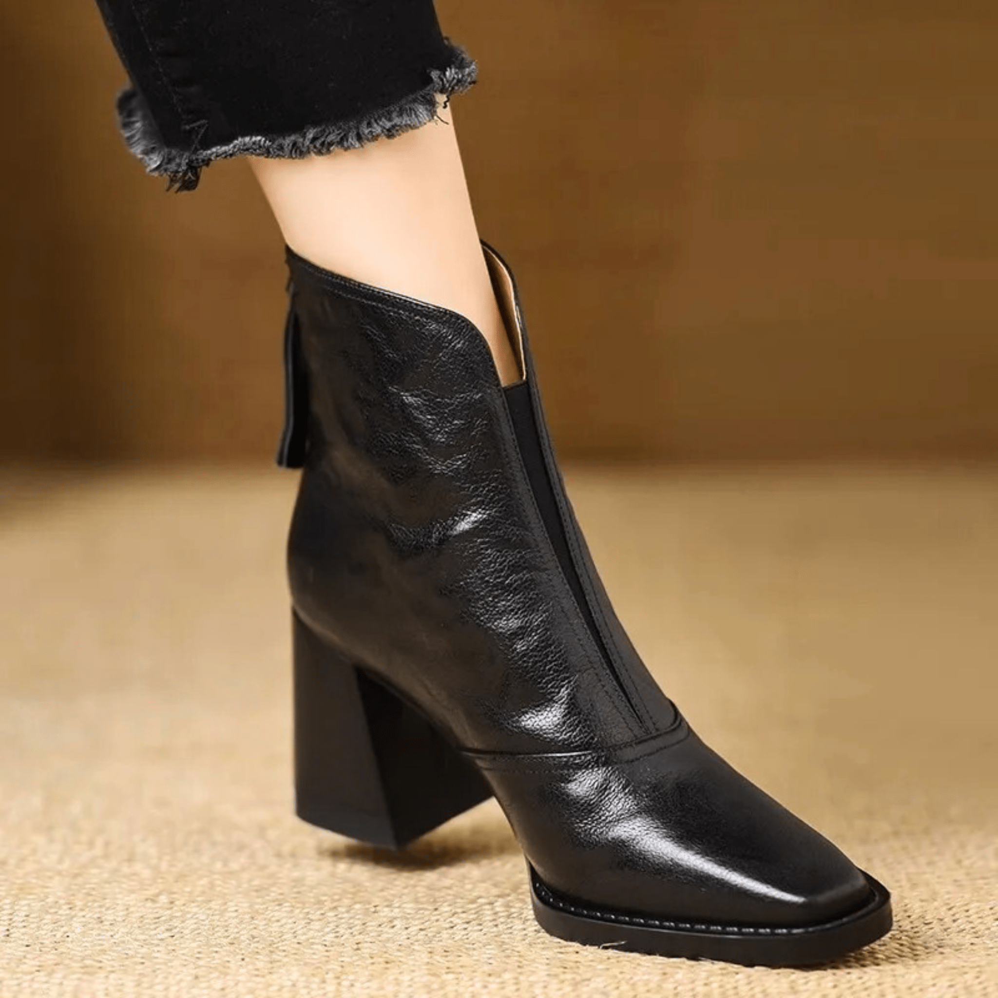 Candice | Elegant Mid-Height Heel Ankle Boots