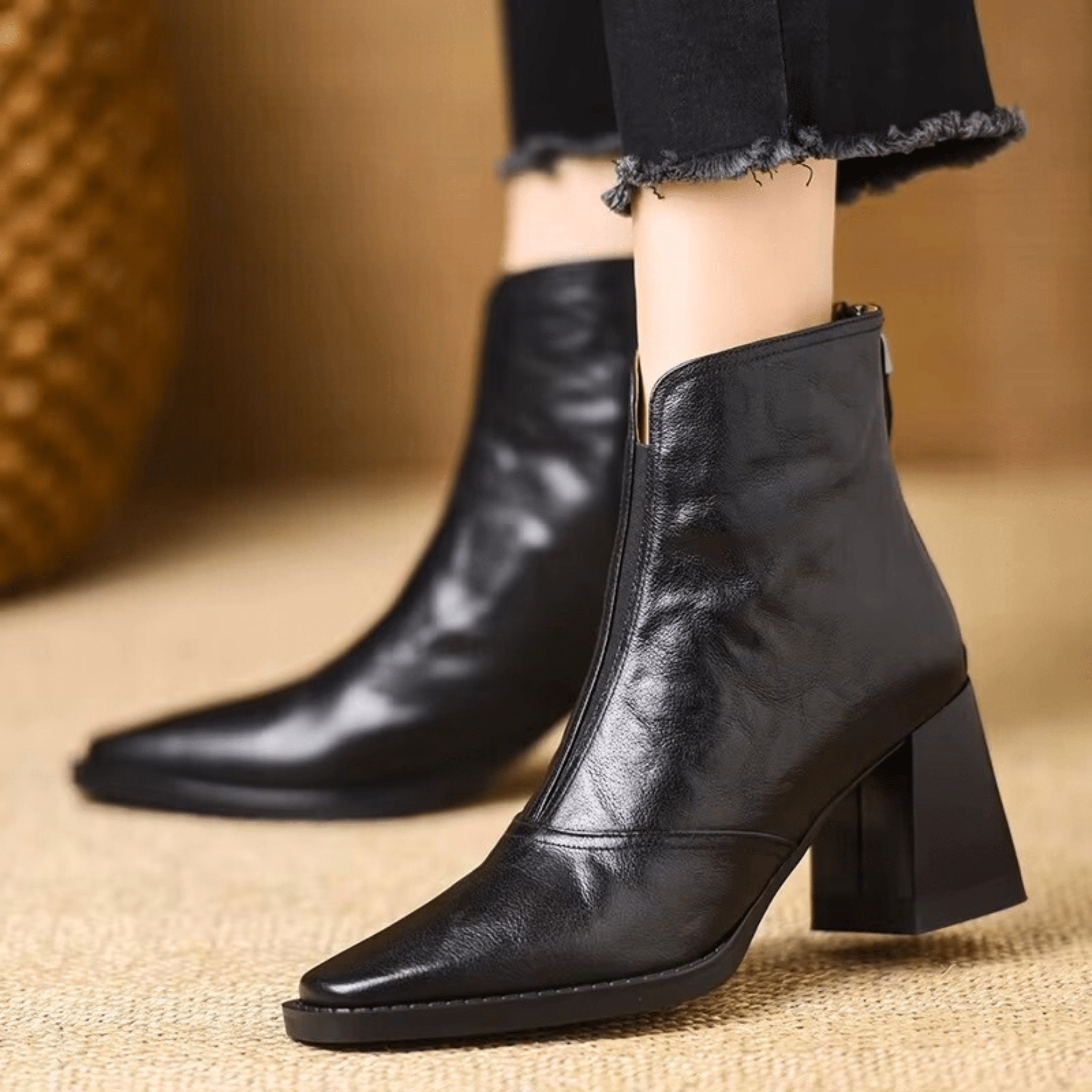Candice | Elegant Mid-Height Heel Ankle Boots