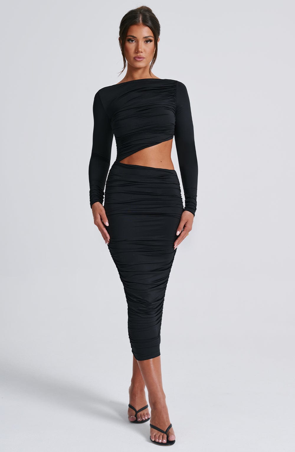 Novessa | Noira Cut-Out Midi Dress