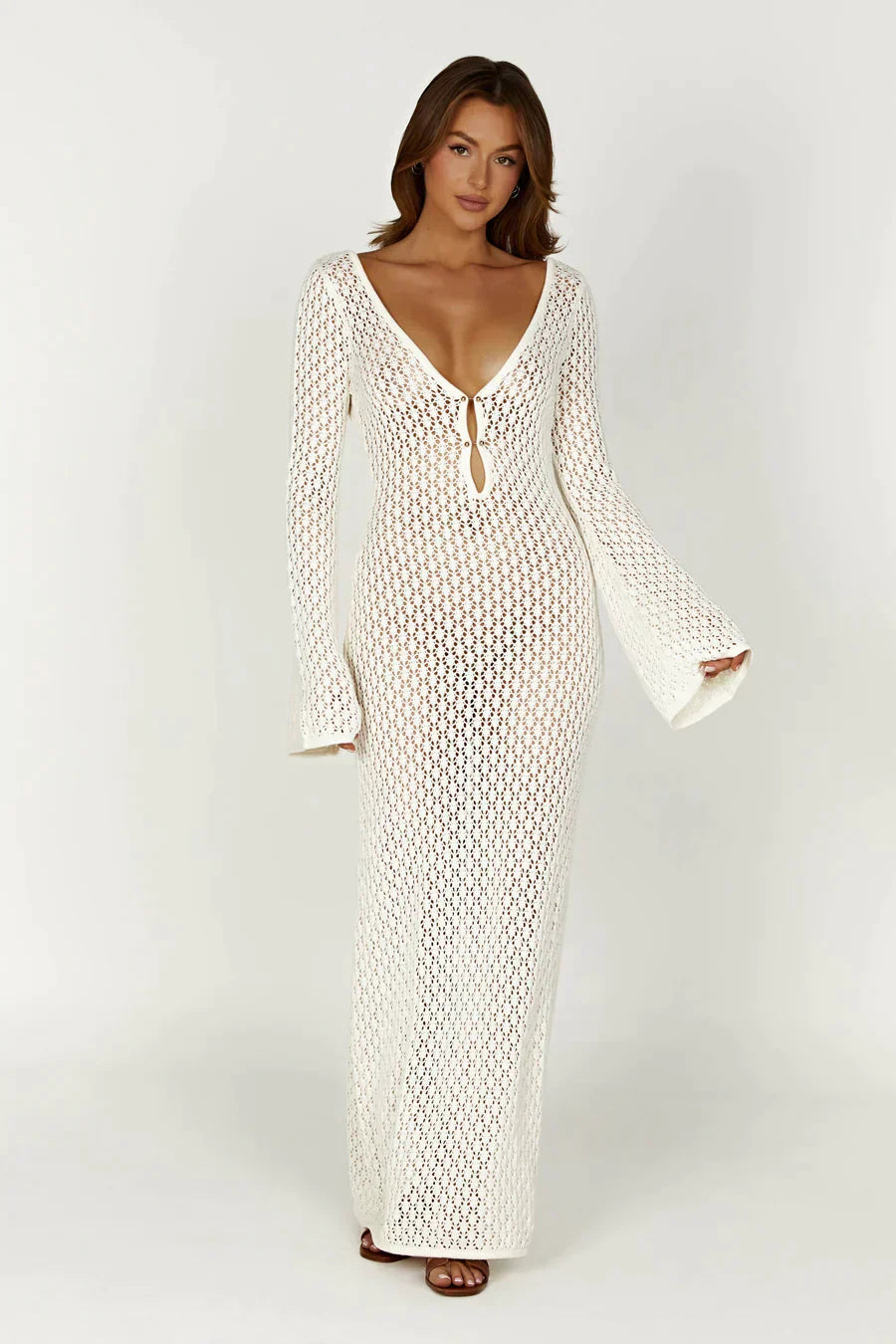 Novessa | Riviera Crochet Maxi Dress