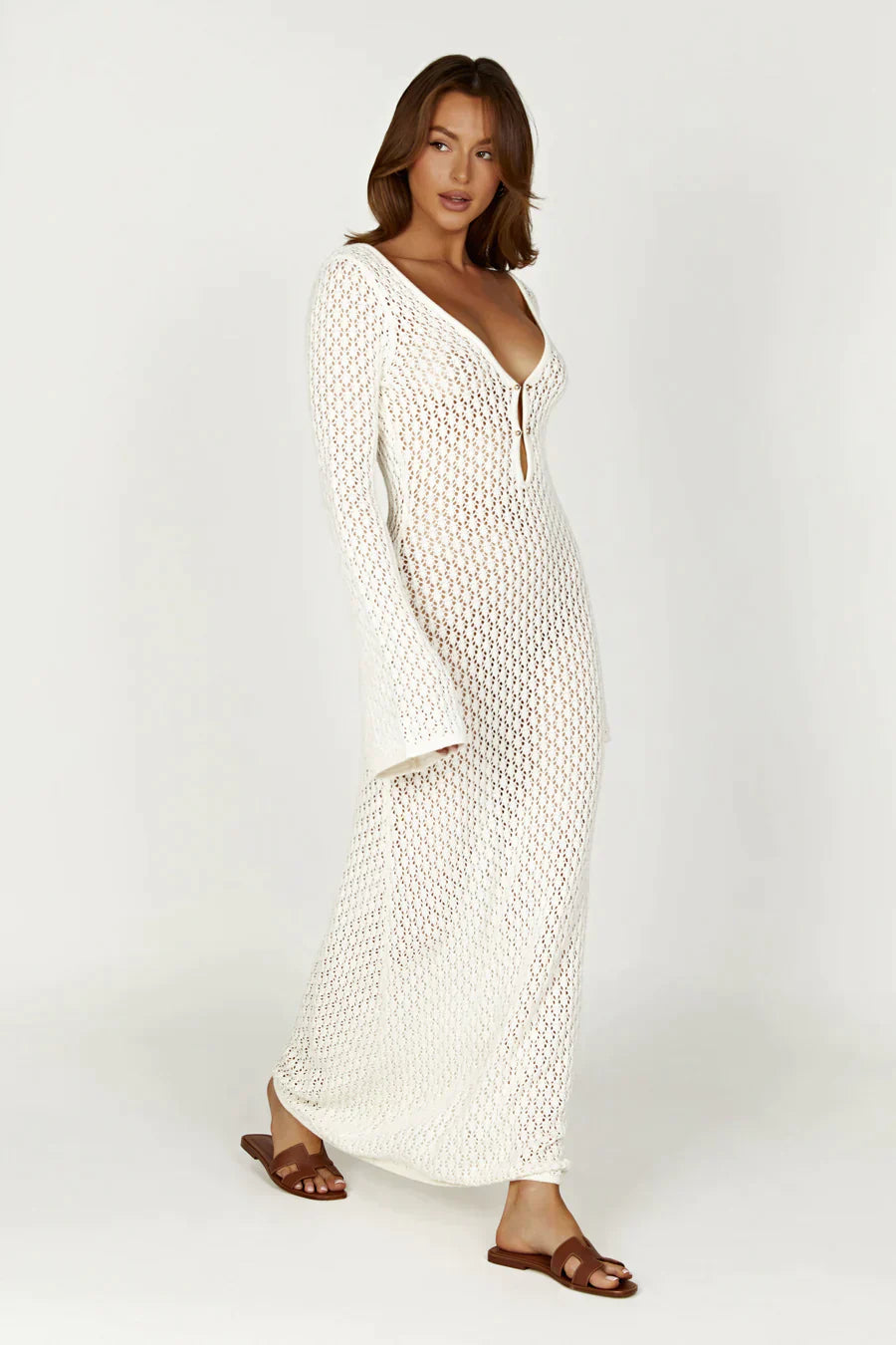 Novessa | Riviera Crochet Maxi Dress