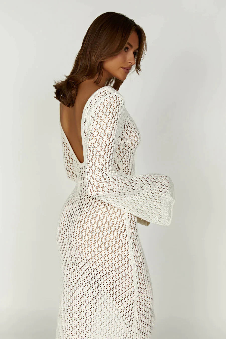 Novessa | Riviera Crochet Maxi Dress