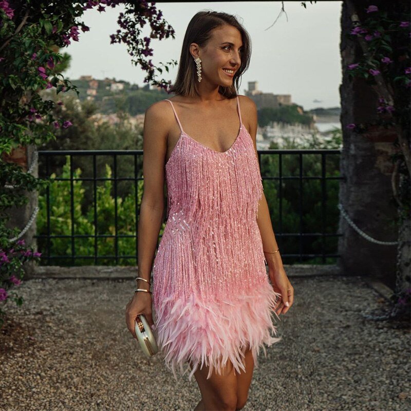 Novessa | Eleonora Feather Dress