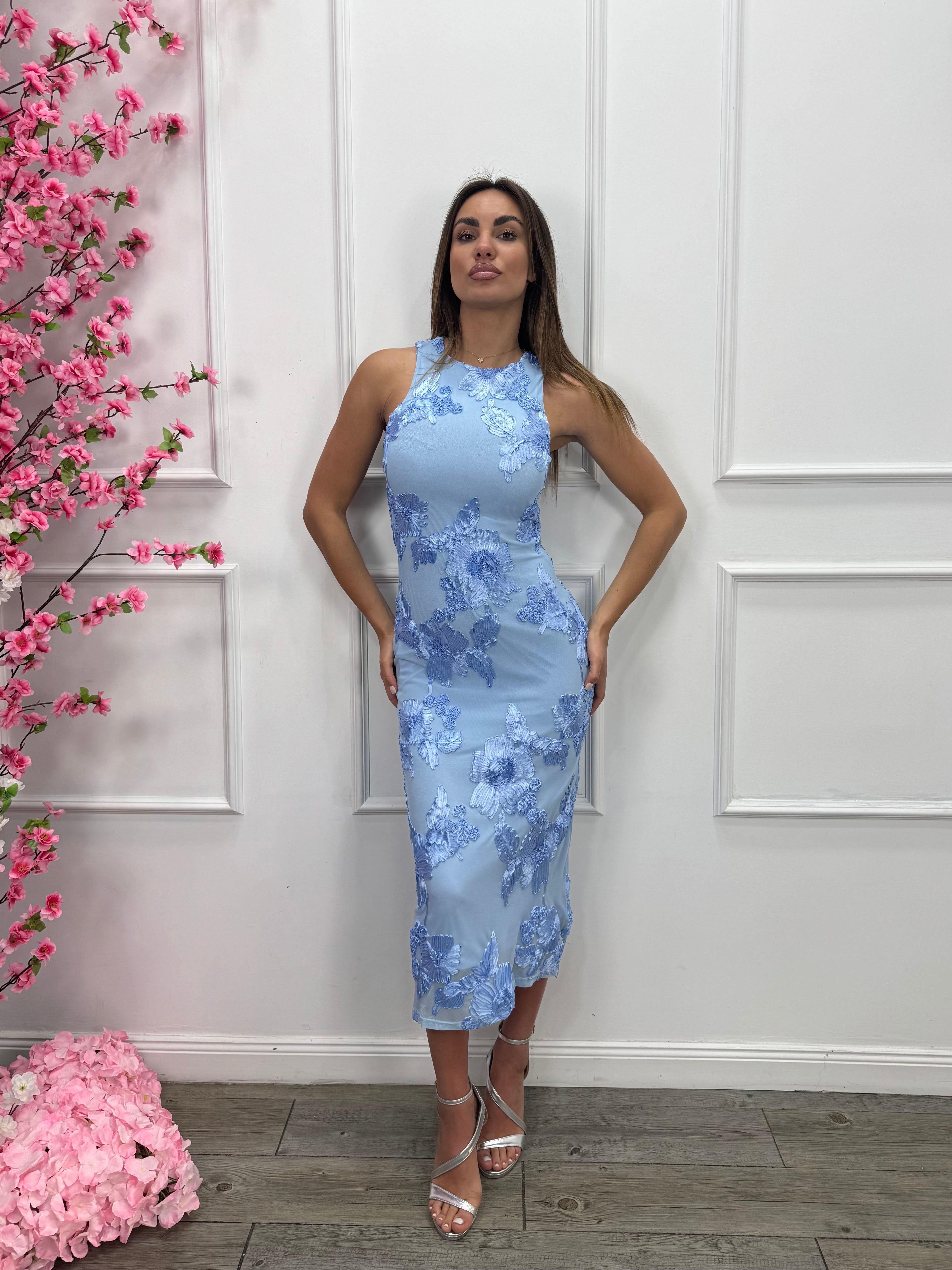 Novessa | Liza Floral Print Maxi Dress