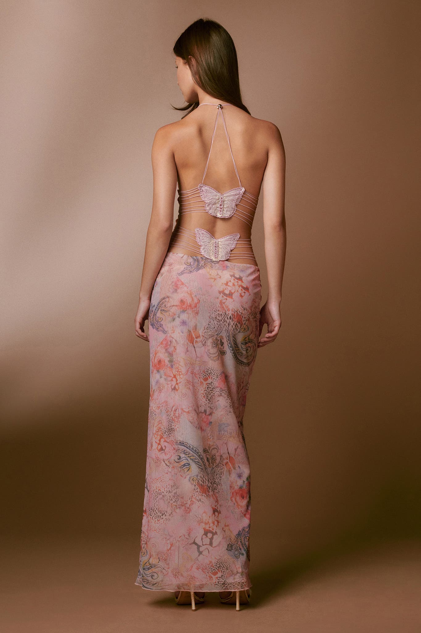 Novessa | Fleur Open Back Maxi Dress