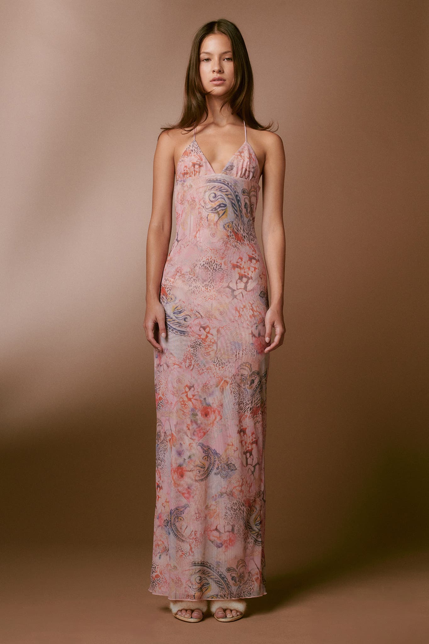 Novessa | Fleur Open Back Maxi Dress
