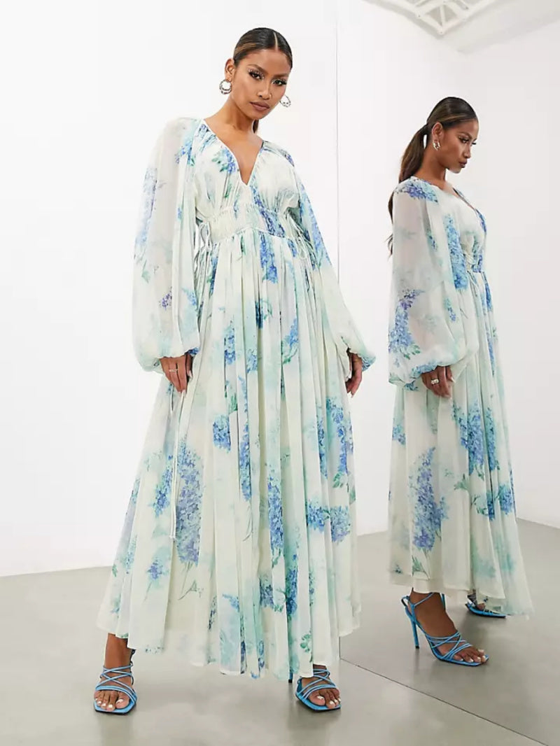 Novessa | Blue Blossom Dress