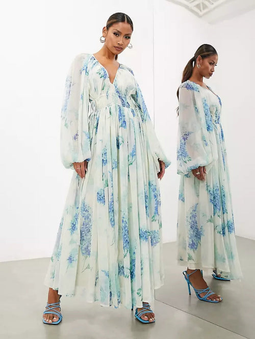 Novessa | Blue Blossom Dress