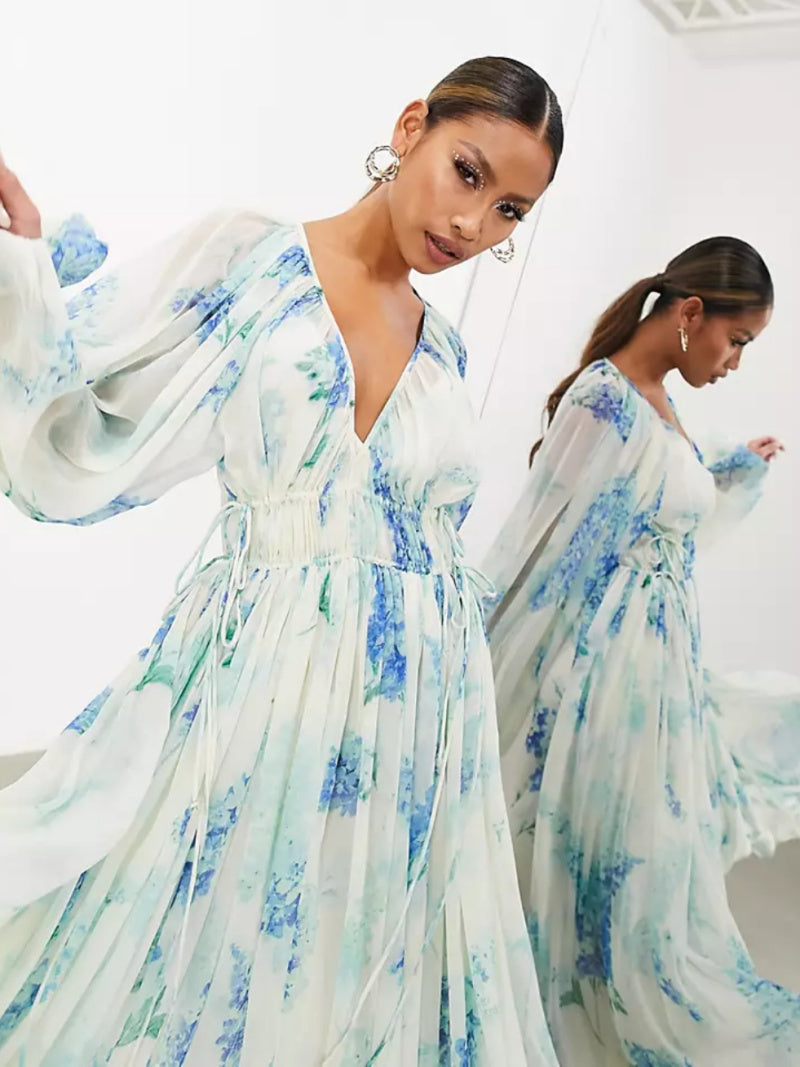 Novessa | Blue Blossom Dress