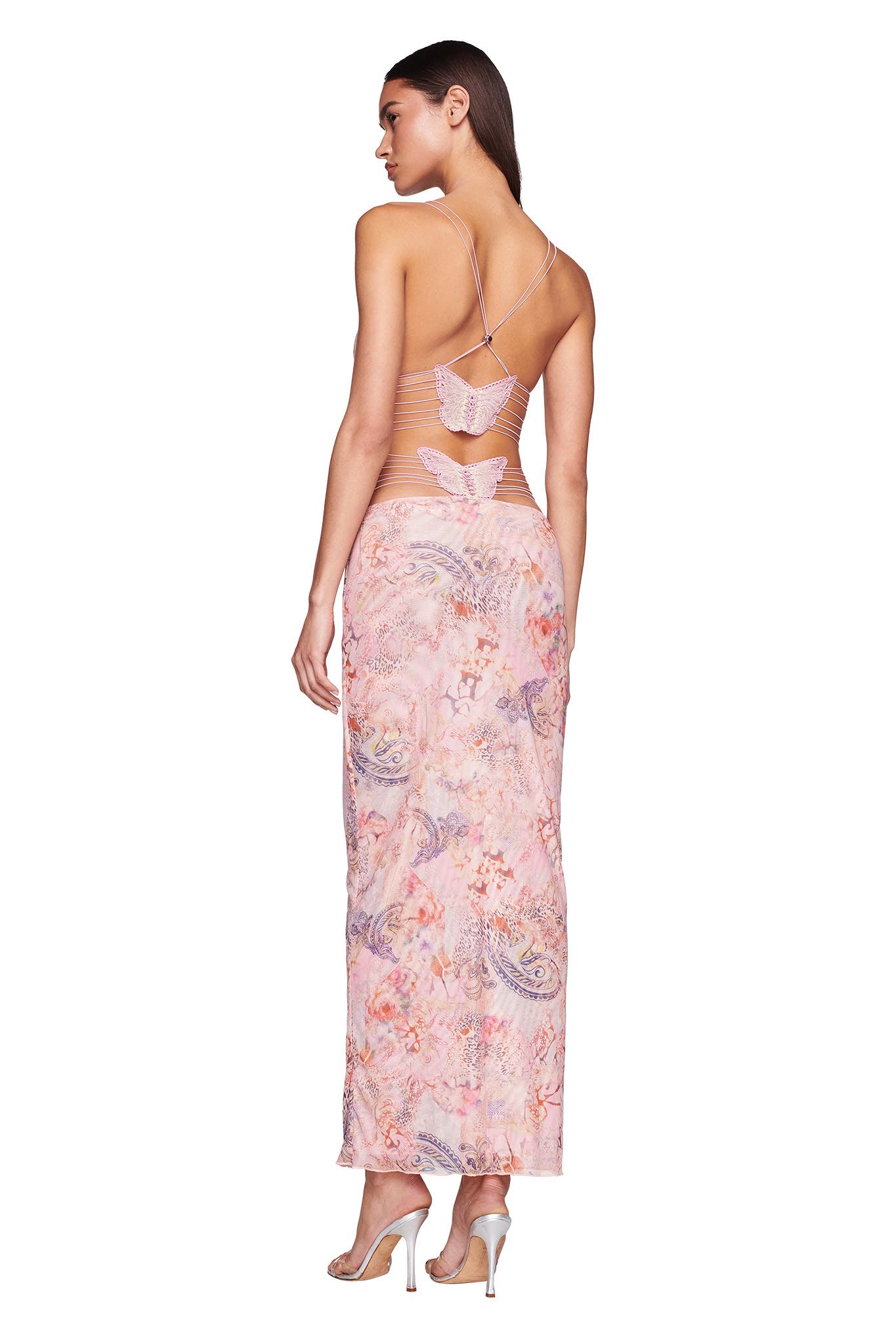 Novessa | Fleur Open Back Maxi Dress