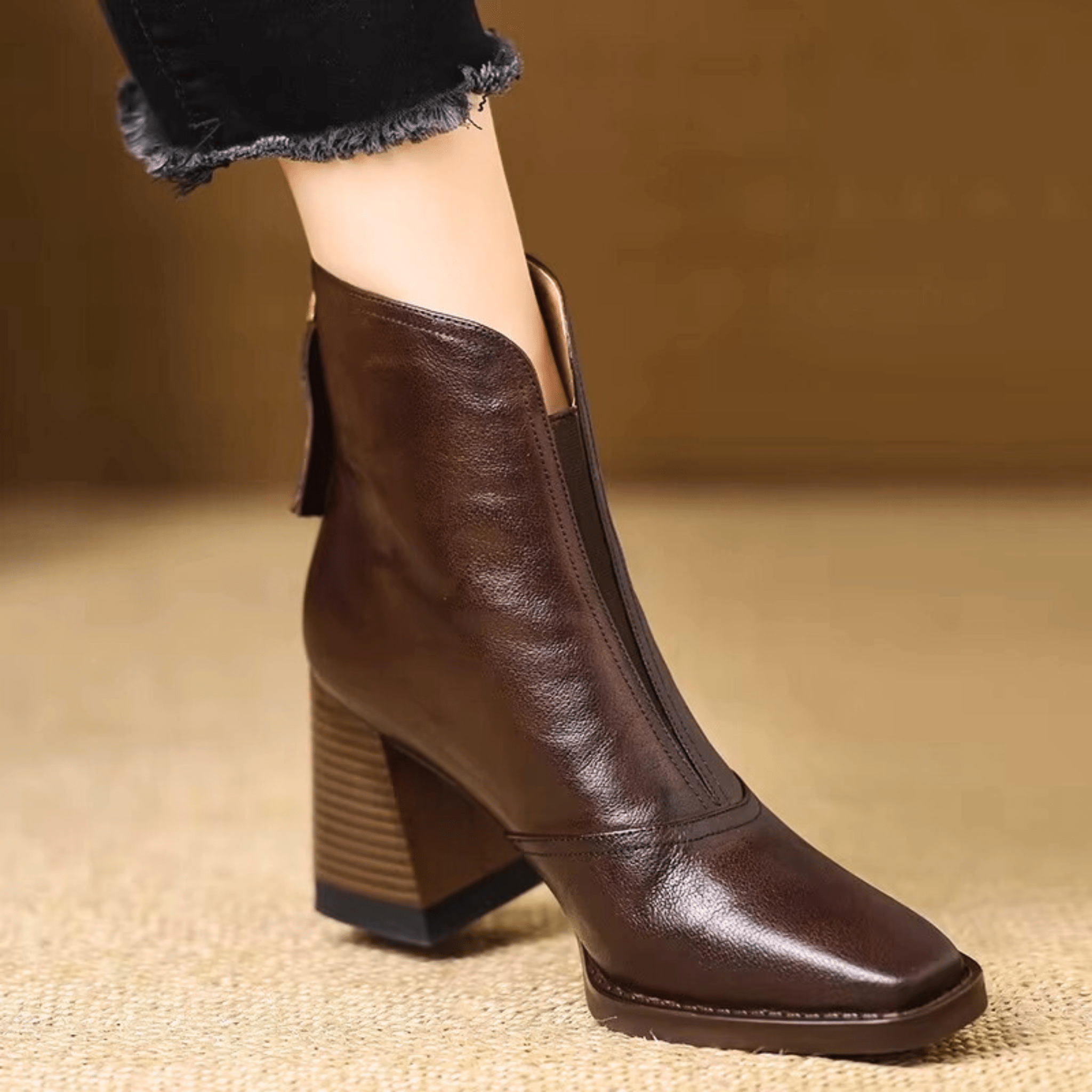 Candice | Elegant Mid-Height Heel Ankle Boots