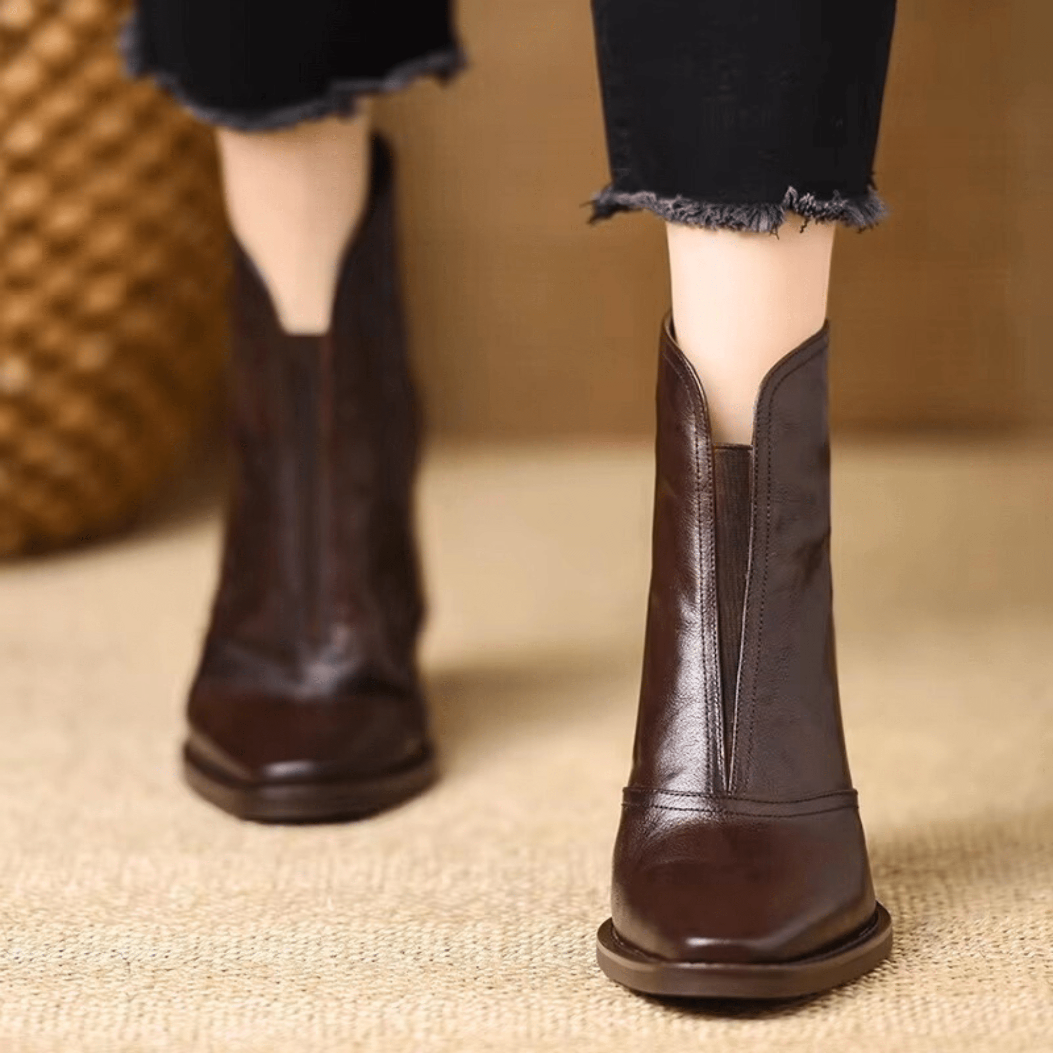 Candice | Elegant Mid-Height Heel Ankle Boots