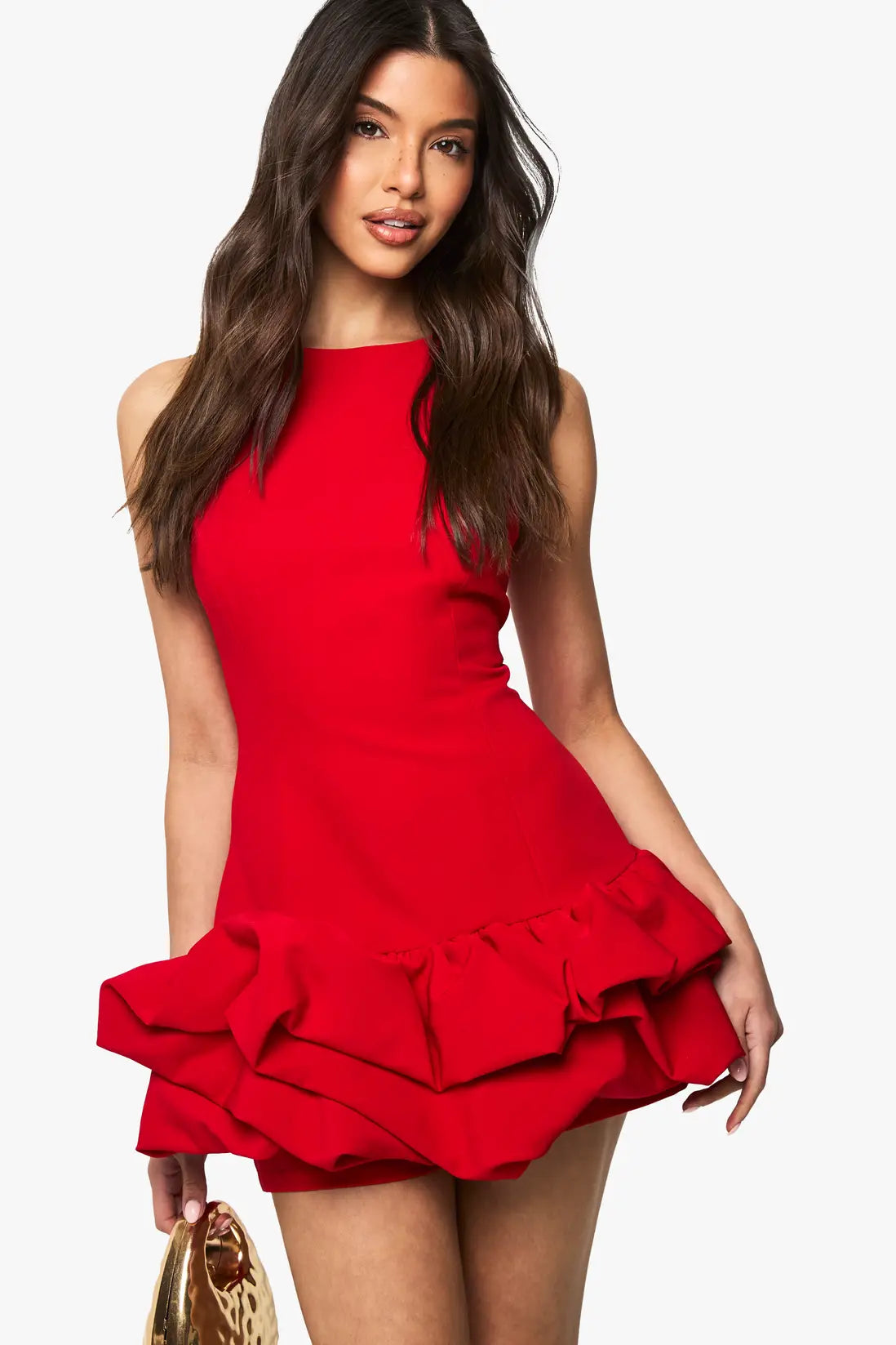 Novessa | Nira Ruffle Mini Dress