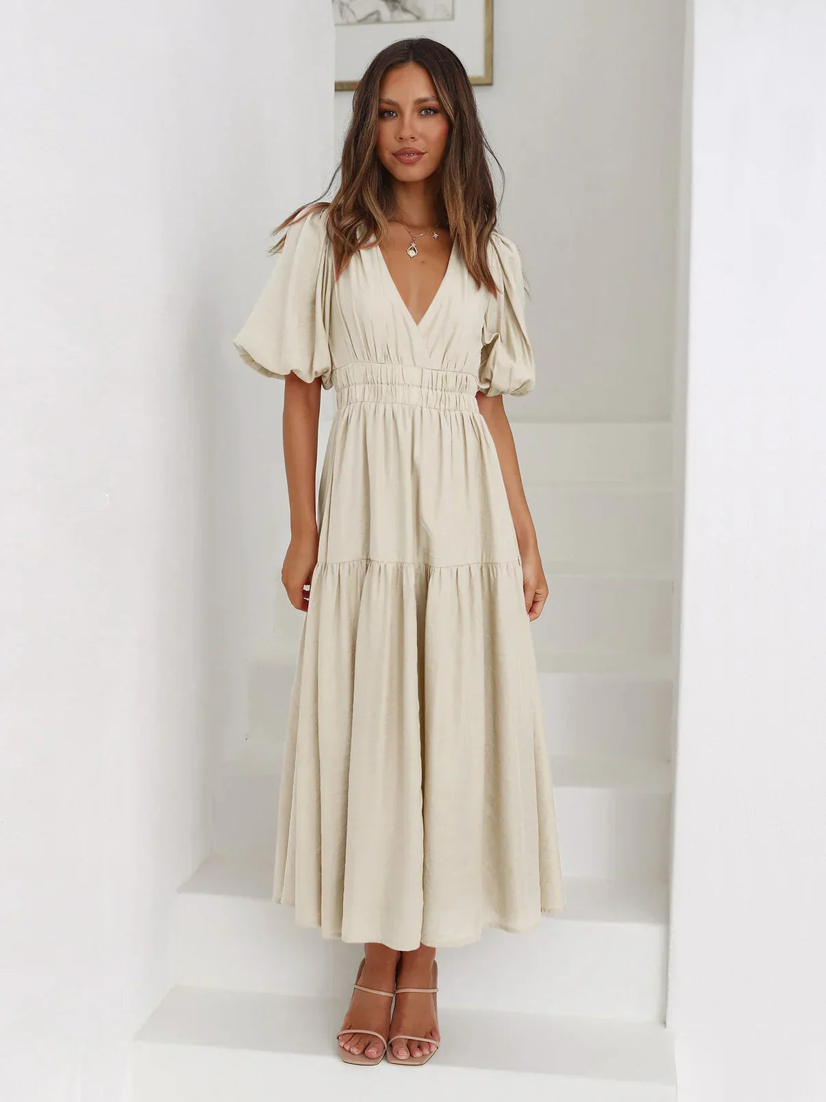 Novessa | Laurea Puff Sleeve Dress