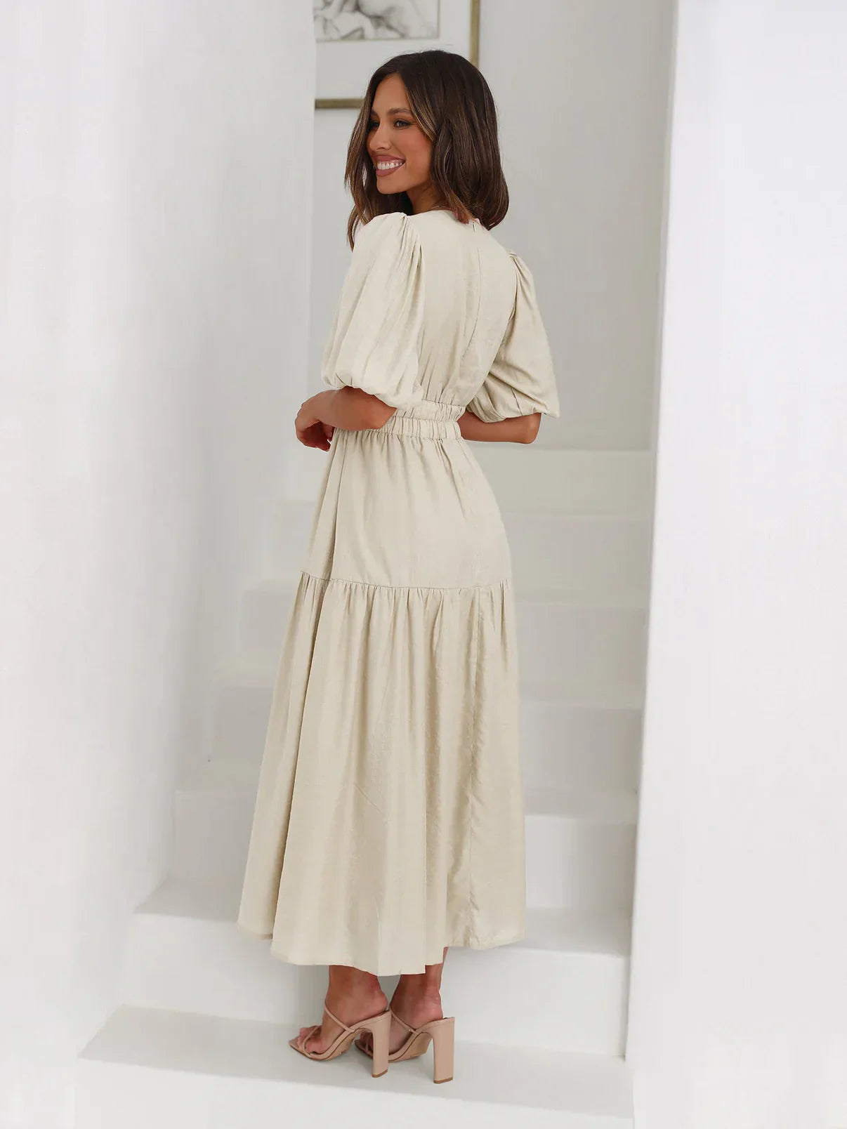 Novessa | Laurea Puff Sleeve Dress
