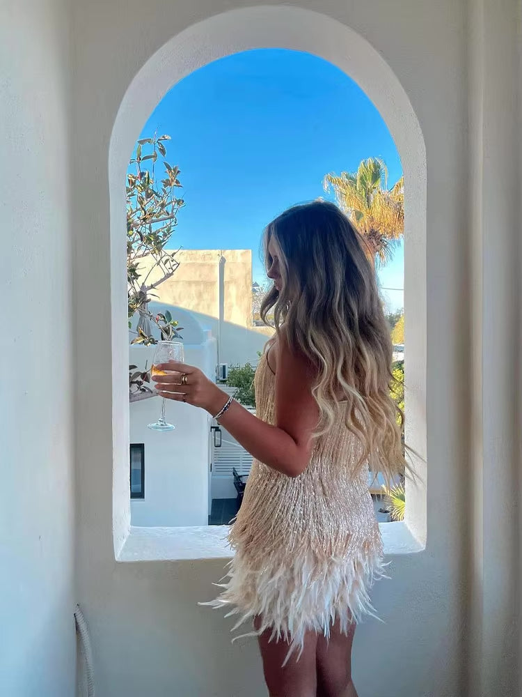 Novessa | Eleonora Feather Dress