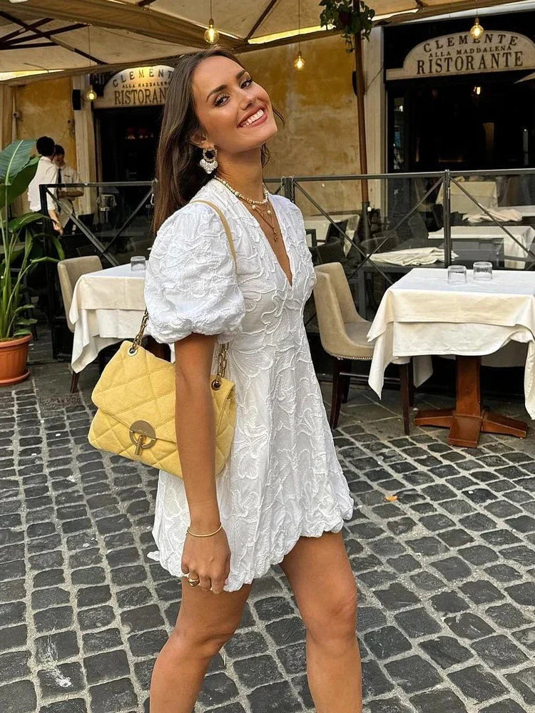 Novessa | Nola Embroidered Floral Dress
