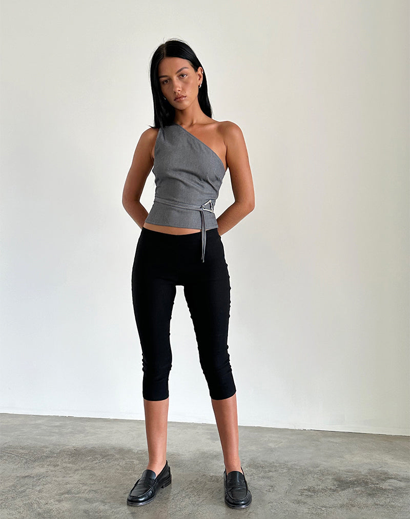 Novessa | One-Shoulder Top with Waistband