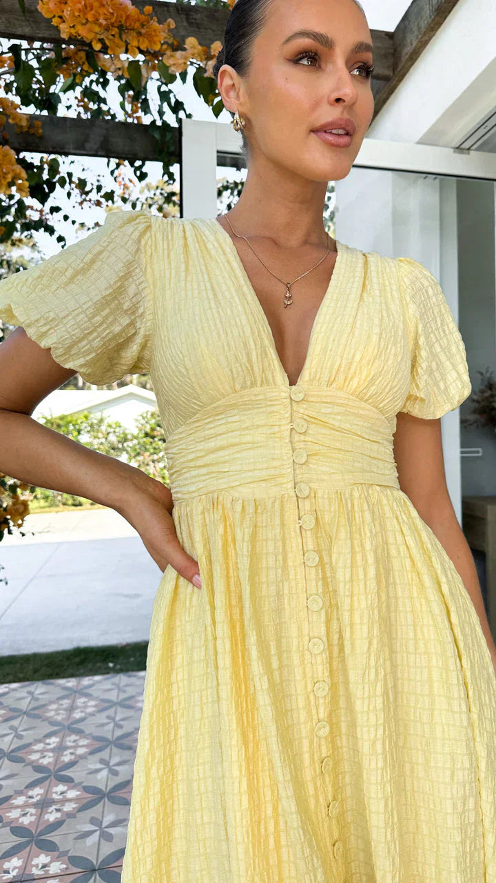 Novessa | Puff Sleeve Summer Dress