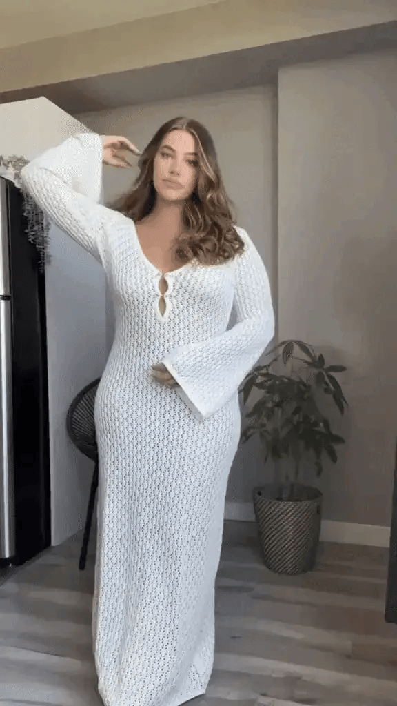 Novessa | Riviera Crochet Maxi Dress