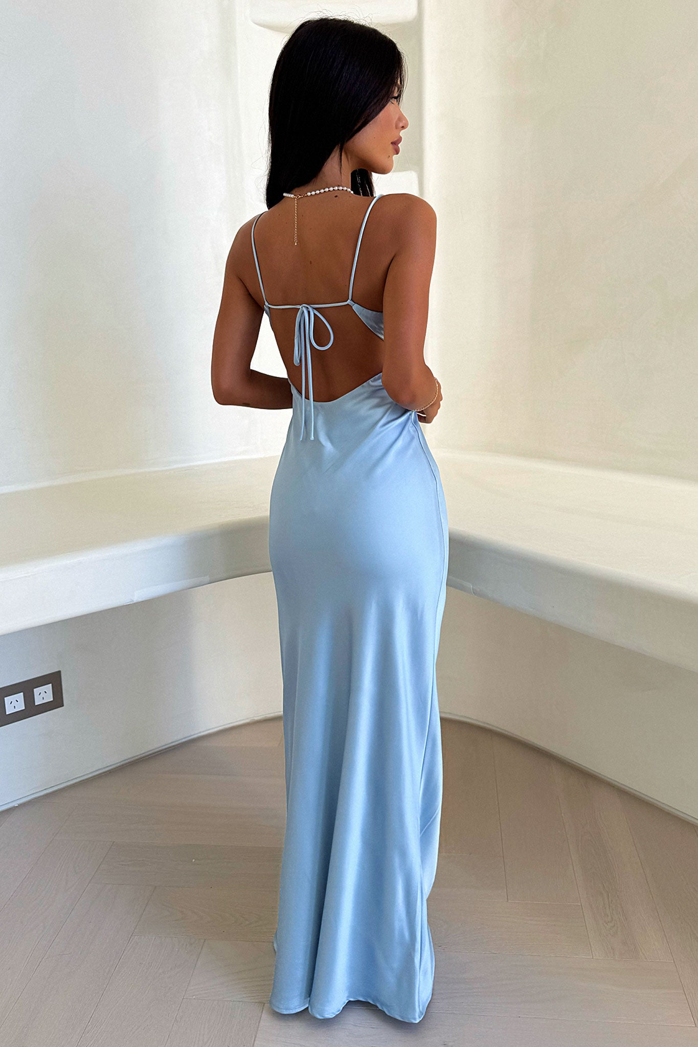 Novessa | Juliette Satin Evening Dress