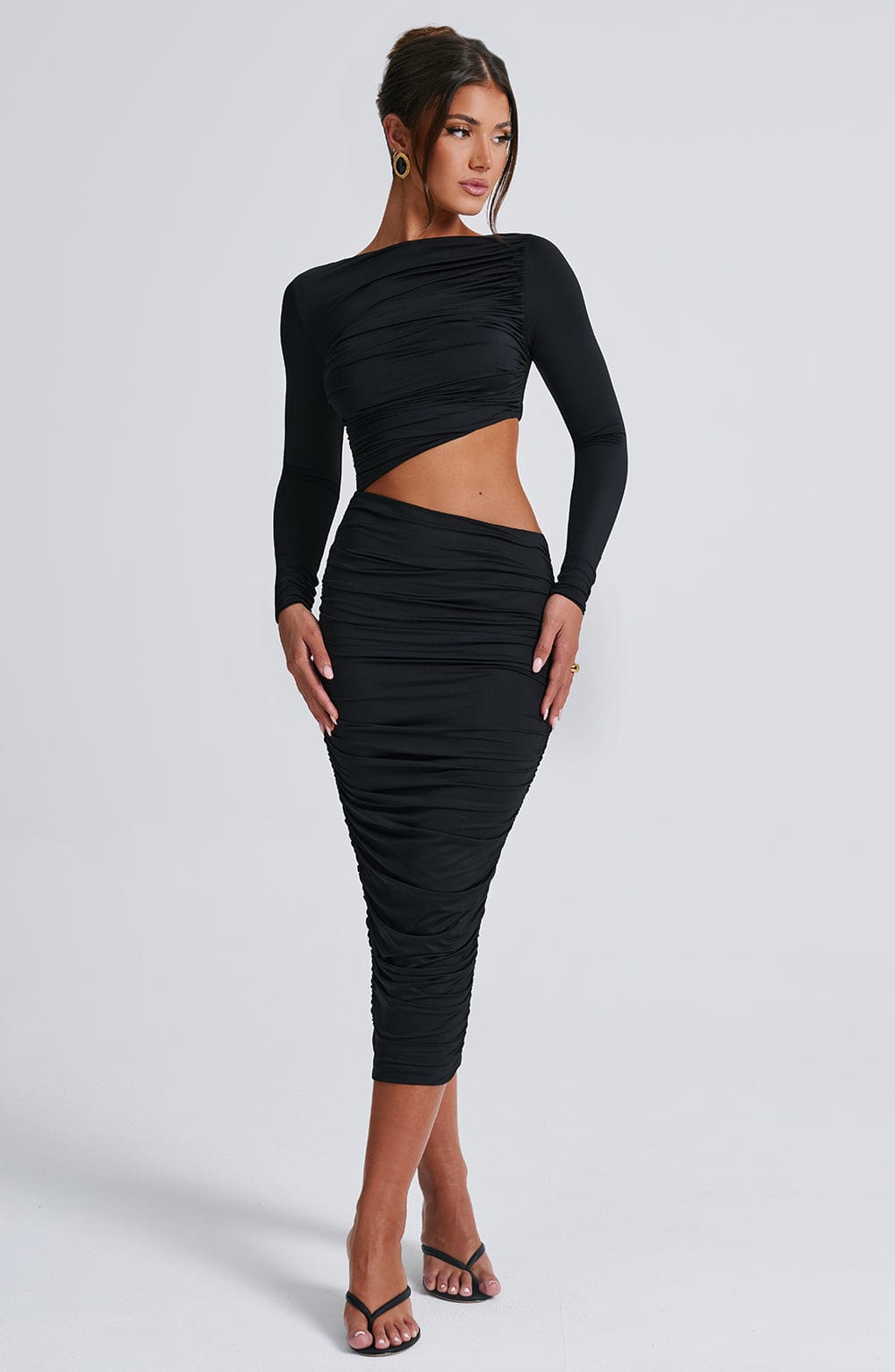 Novessa | Noira Cut-Out Midi Dress