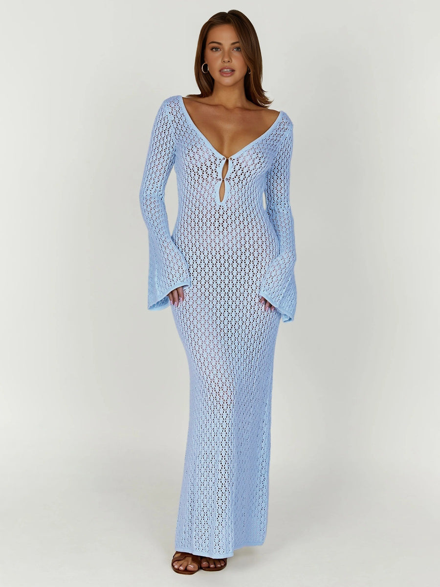 Novessa | Riviera Crochet Maxi Dress