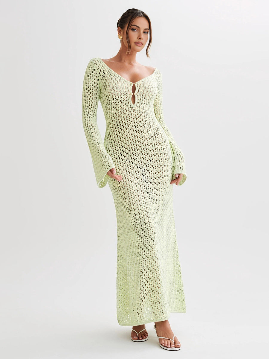 Novessa | Riviera Crochet Maxi Dress