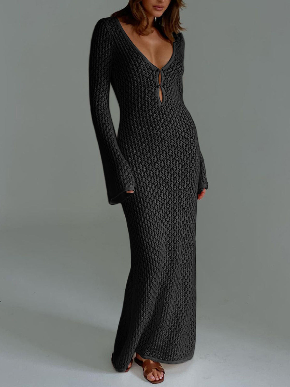 Novessa | Riviera Crochet Maxi Dress